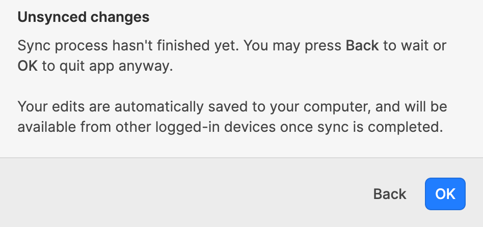 Heptabase 的未完成同步警告
